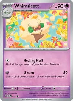 Whimsicott (Cosmos Holo) — Mega Evolution Promo 19