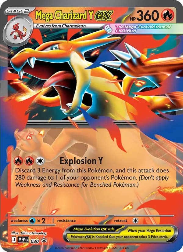 Mega Charizard Y ex - 030 — Mega Evolution Promo 30 Pokémon card