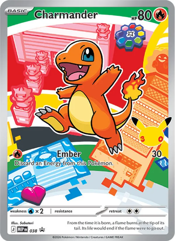 Charmander - 038 — Mega Evolution Promo 38 Pokémon card