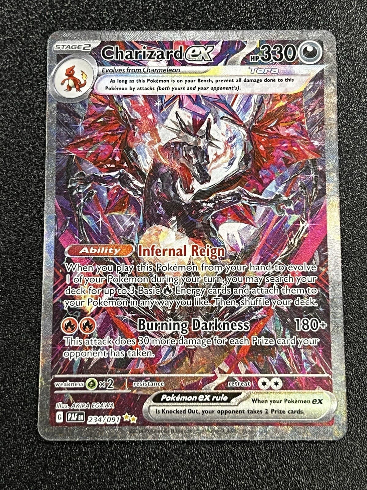 Pokemon Charizard EX SIR 234/091 SV Paldean Fates