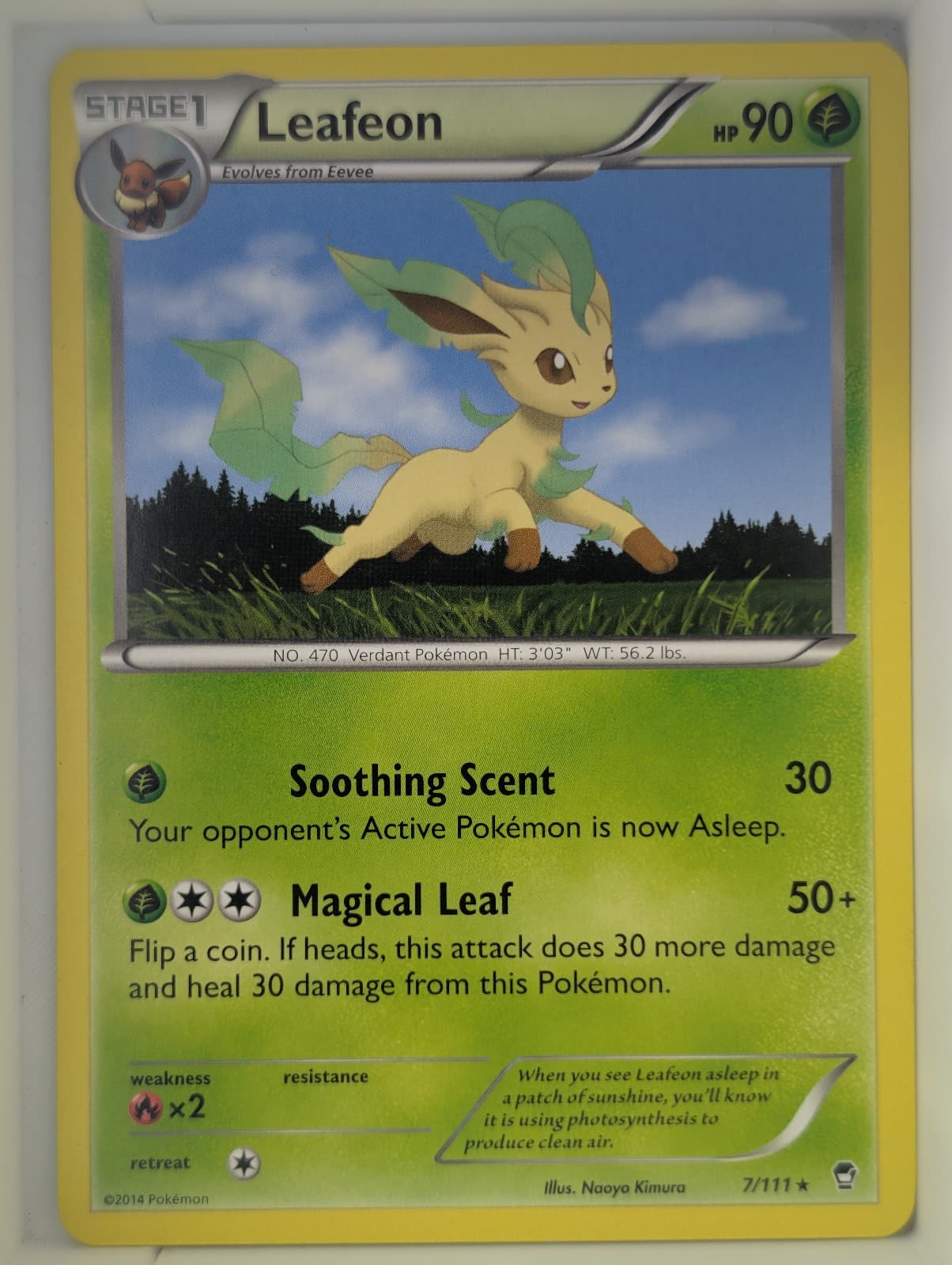 Leafeon Regular 7/111 LP - Furious Fists - English