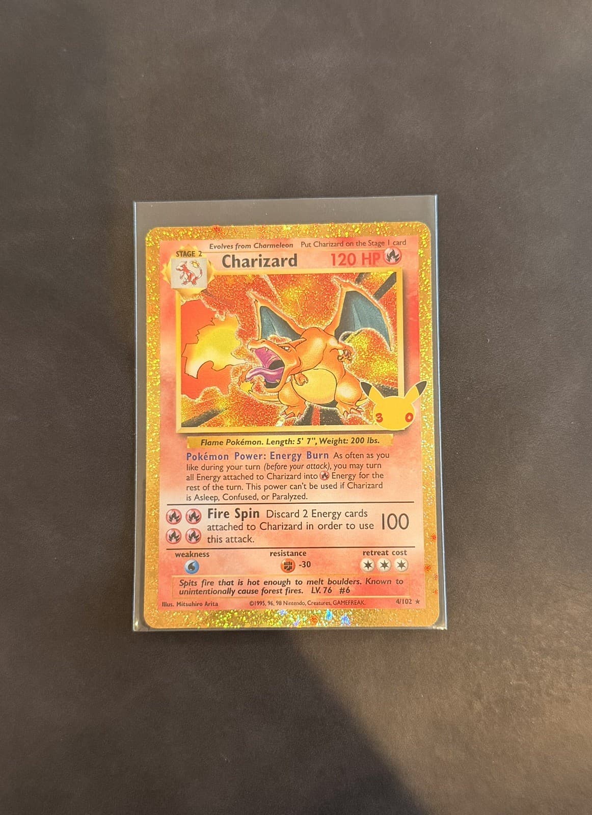 Pokemon 30th Anniversary Celebration Charizard Classic Collection 4/102 Holo NM