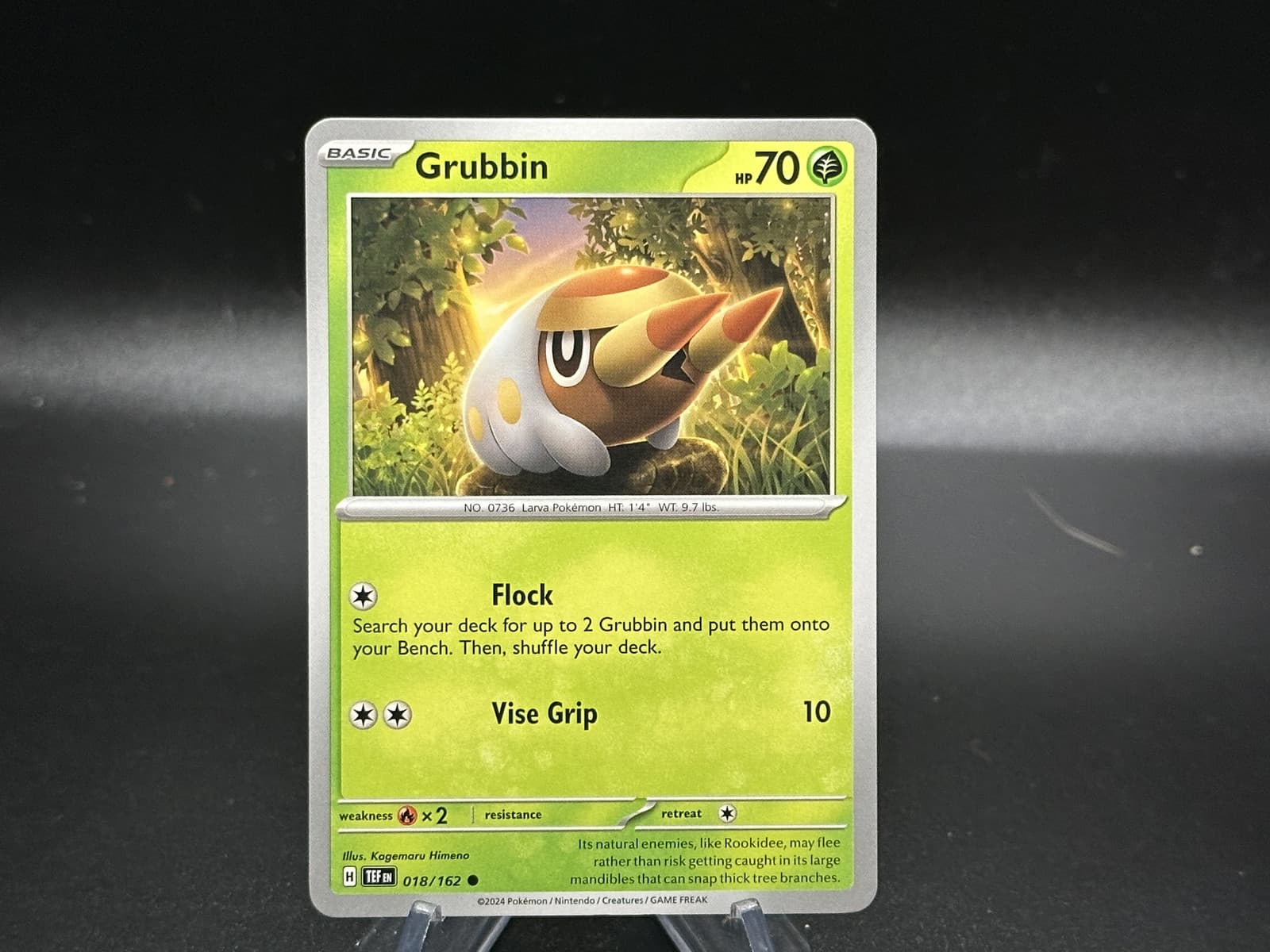 Grubbin - 18/162 Temporal Forces - Pokémon TCG
