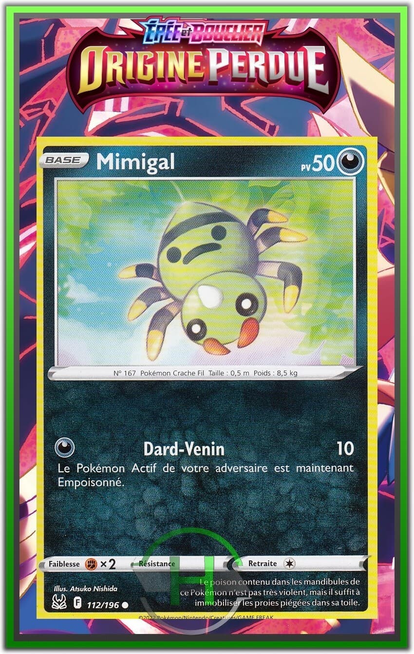 Mimigal - EB11:Origine Perdue - 112/196 - Carte Pokémon Française Neuve