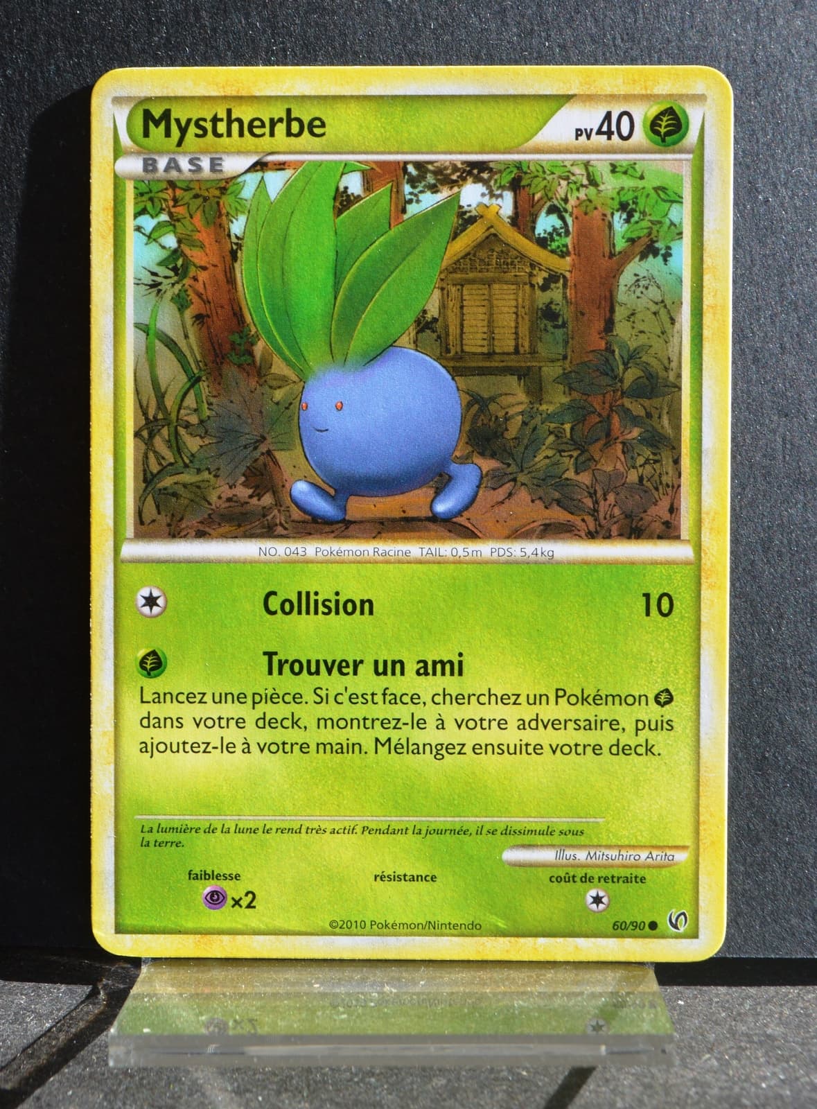 carte Pokémon 60/90 Mystherbe 40 PV HS Indomptable NEUF FR
