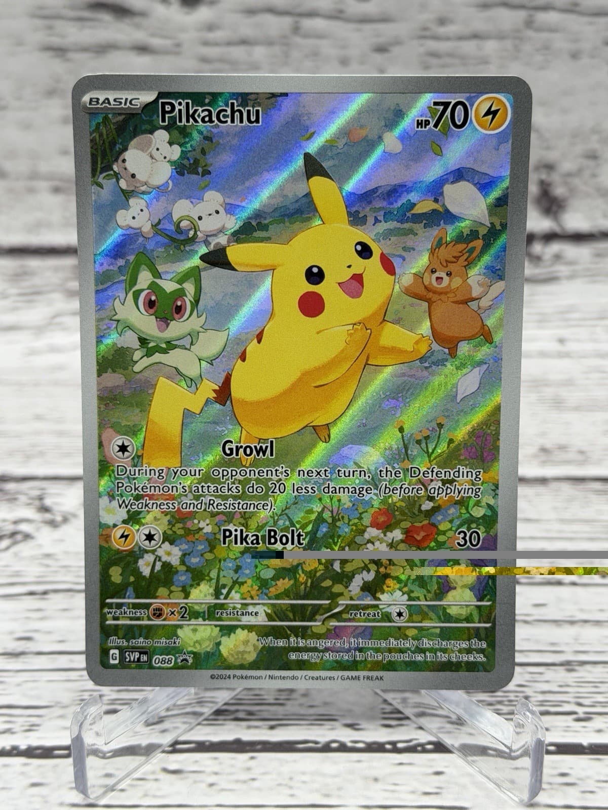 Pikachu 088 Holo Promo Scarlet & Violet Promo Pokemon NM