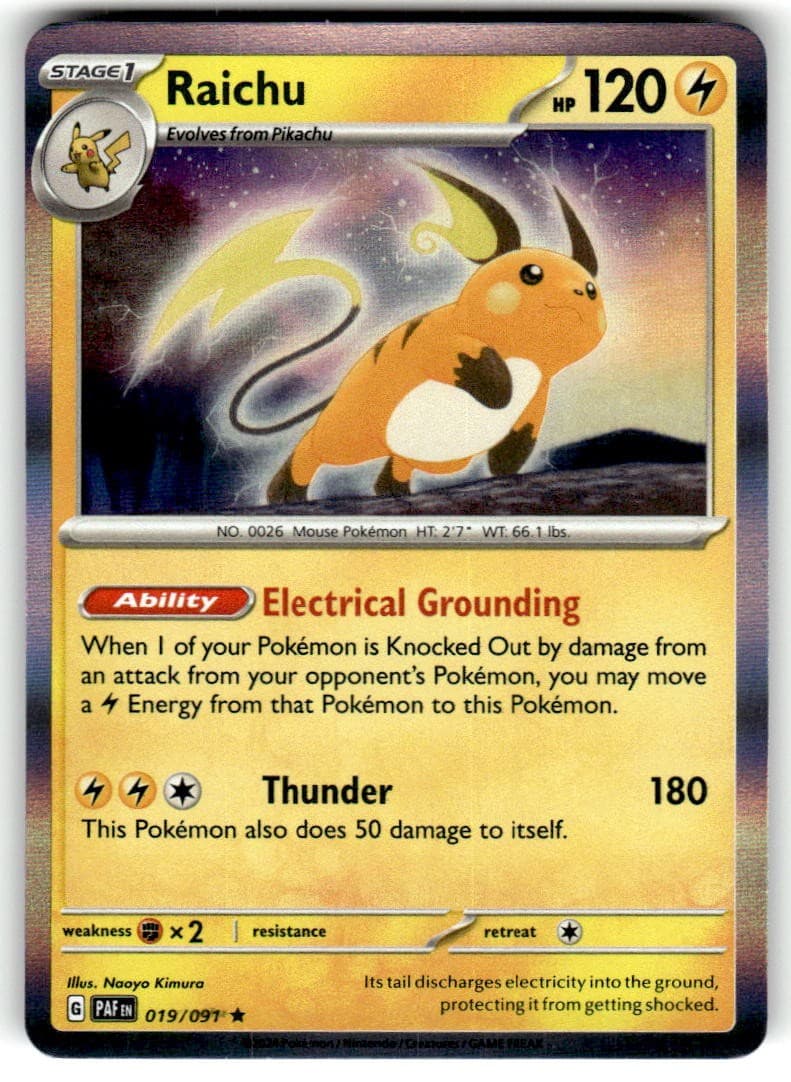 Pokemon PR Raichu (Paldean Fates) 19/091