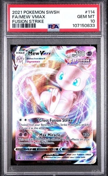 2021 Pokemon Evolving Skies MEW VMAX 114/264 PSA 10