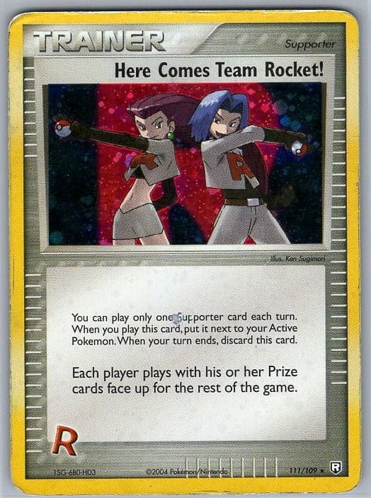 Here Comes Team Rocket! 111/109 Secret Rare EX Team Rocket Returns HP