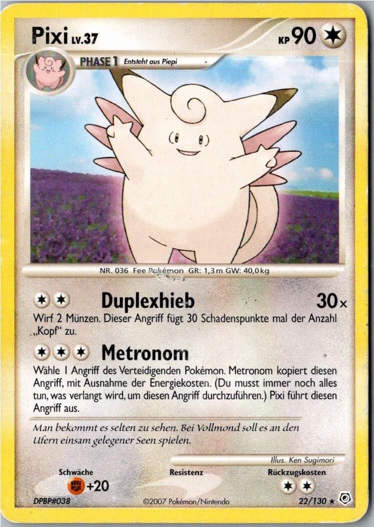 Pokemon Pixi 22/130 Diamant & Perl Deutsch
