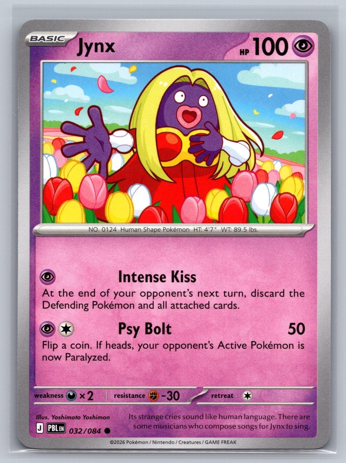 032/084 Jynx Pokemon Pitch Black NM/M