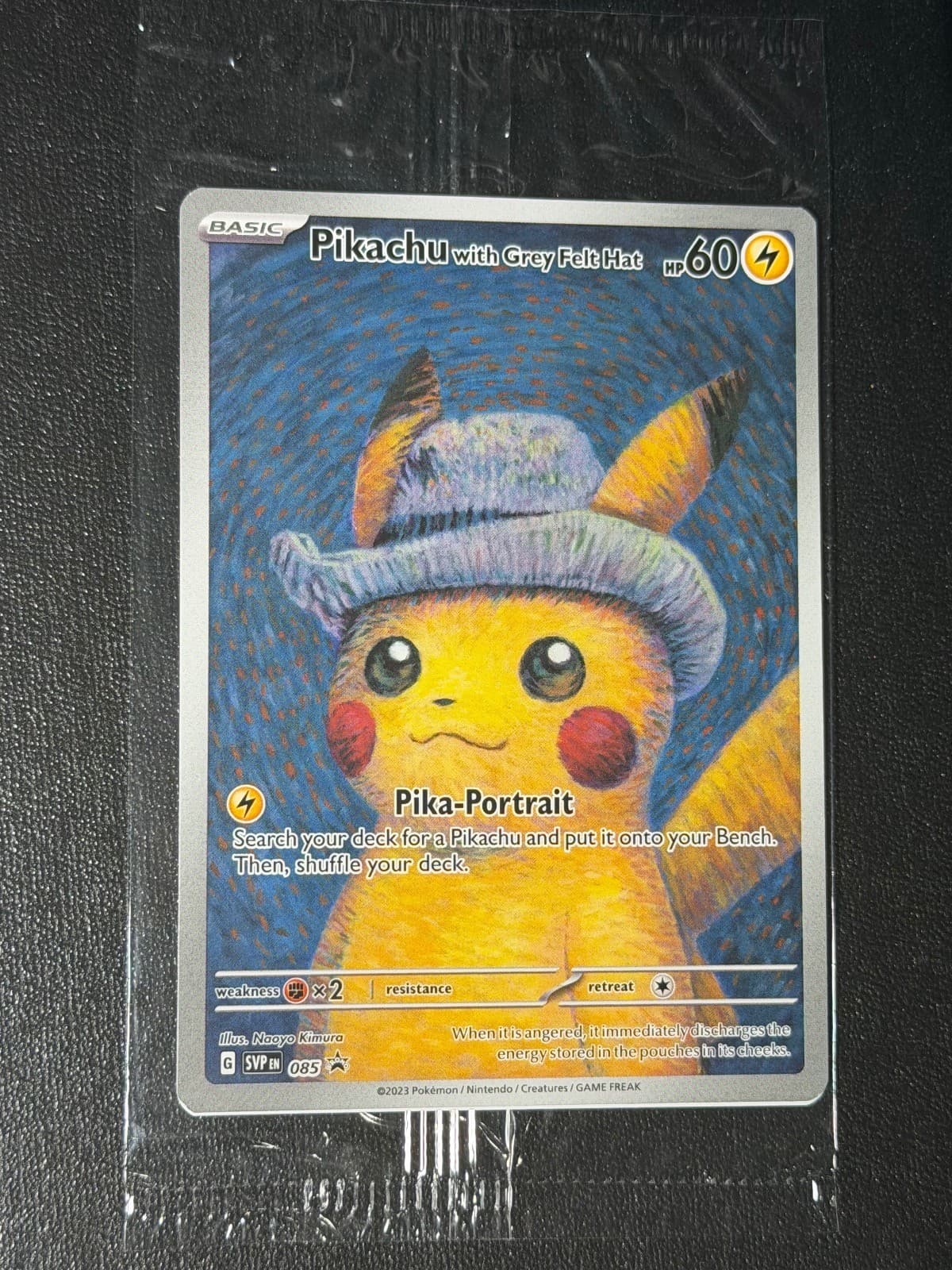 Pikachu with Grey Felt Hat 085 Scarlet & Violet Promo Pokemon
