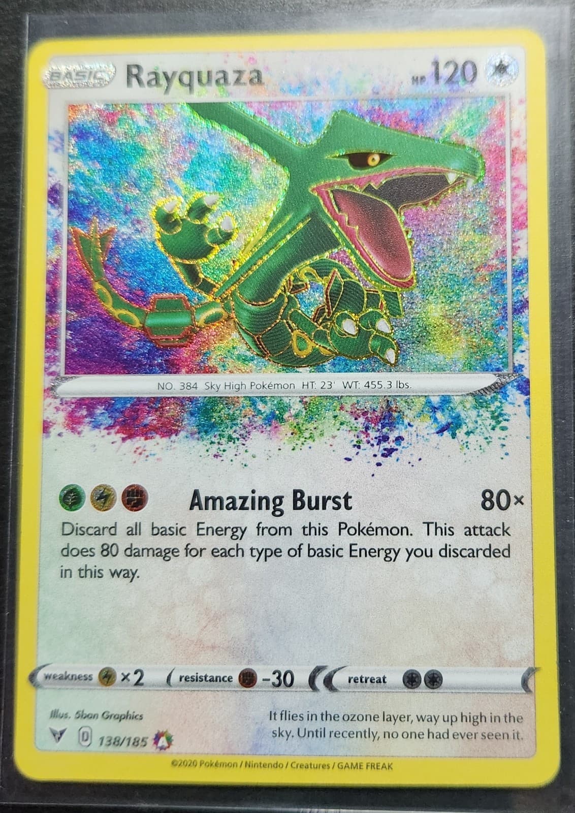Pokemon Vivid Voltage Rayquaza 138