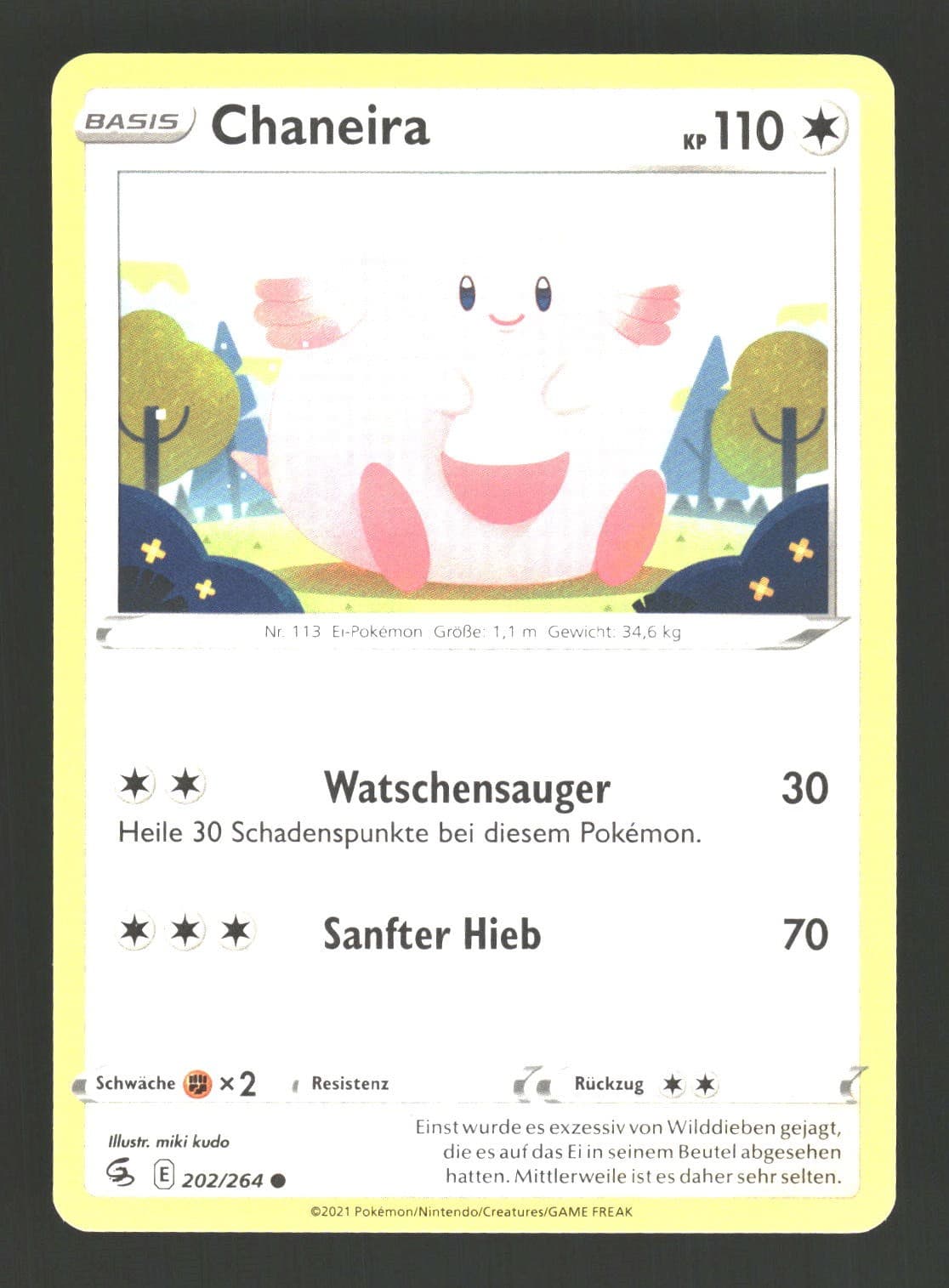 Pokemon Chaneira 202/264 Fusionsangriff Häufig NM