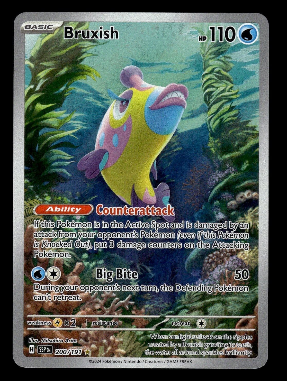 Pokemon Bruxish Holofoil Surging Sparks - 200/191