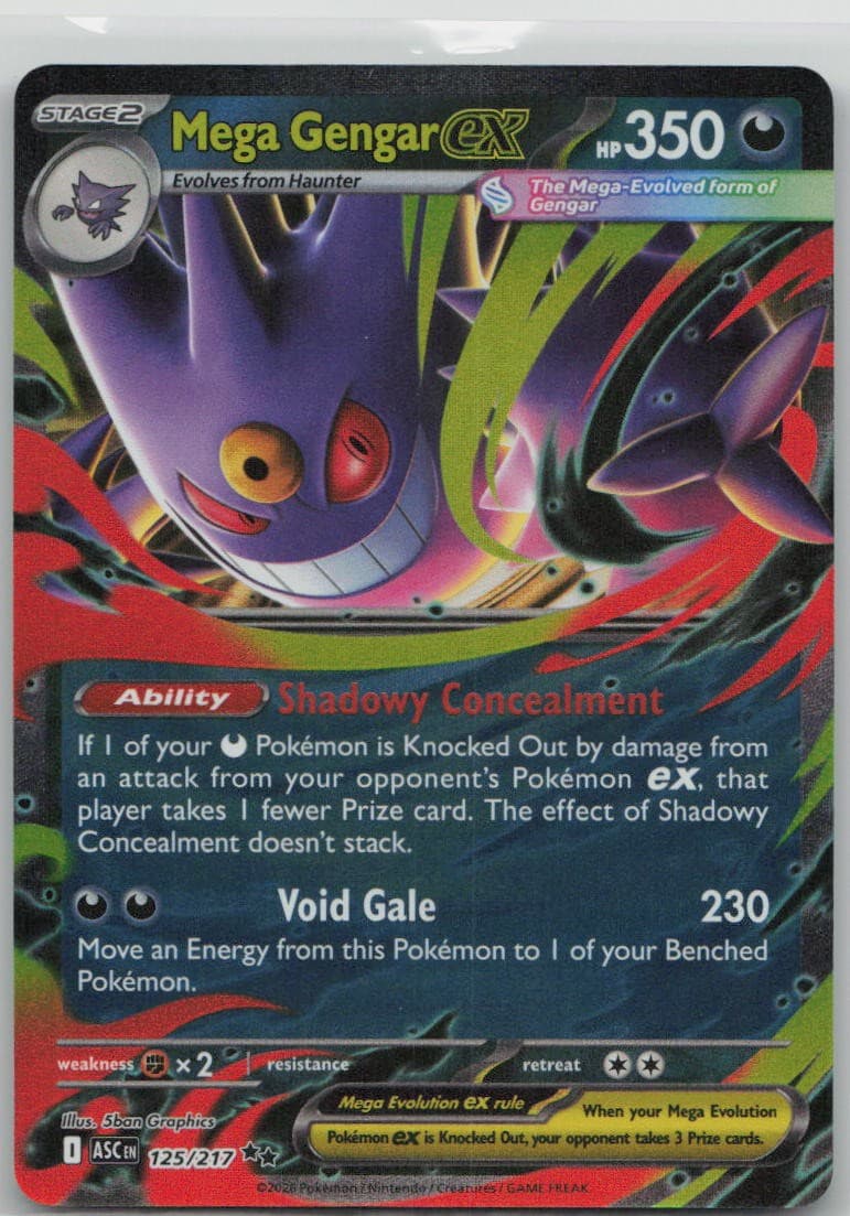 Mega Gengar ex 125/217 Double Rare Ascended Heroes NM Pokemon