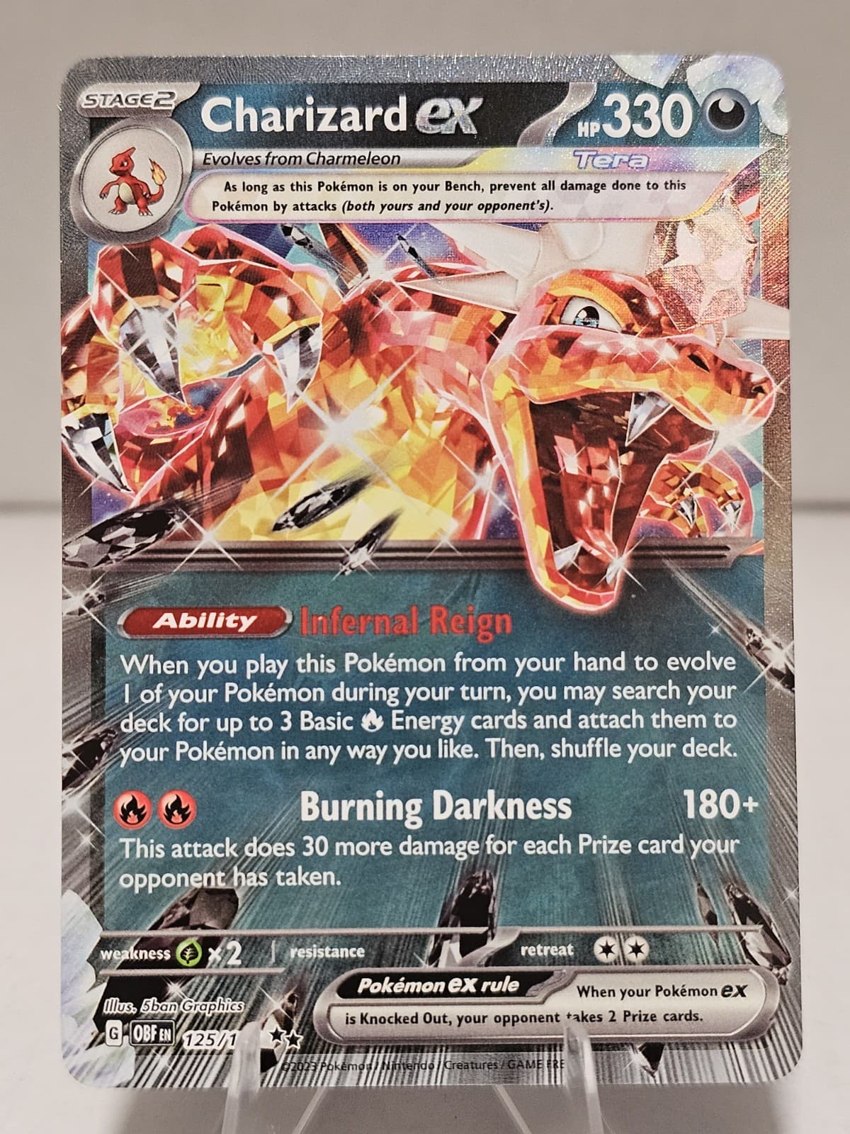 Pokemon Charizard ex Holofoil Obsidian Flames - 125/197
