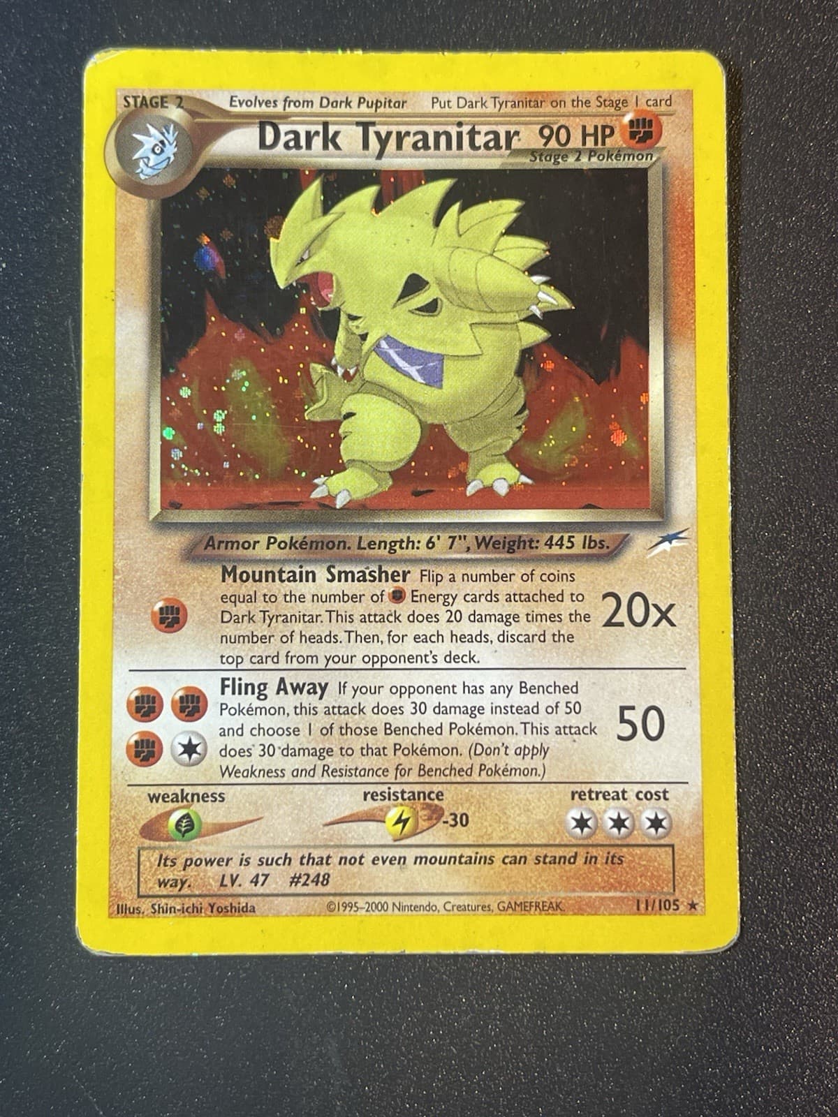Dark Tyranitar 11/105 Neo Destiny Holo