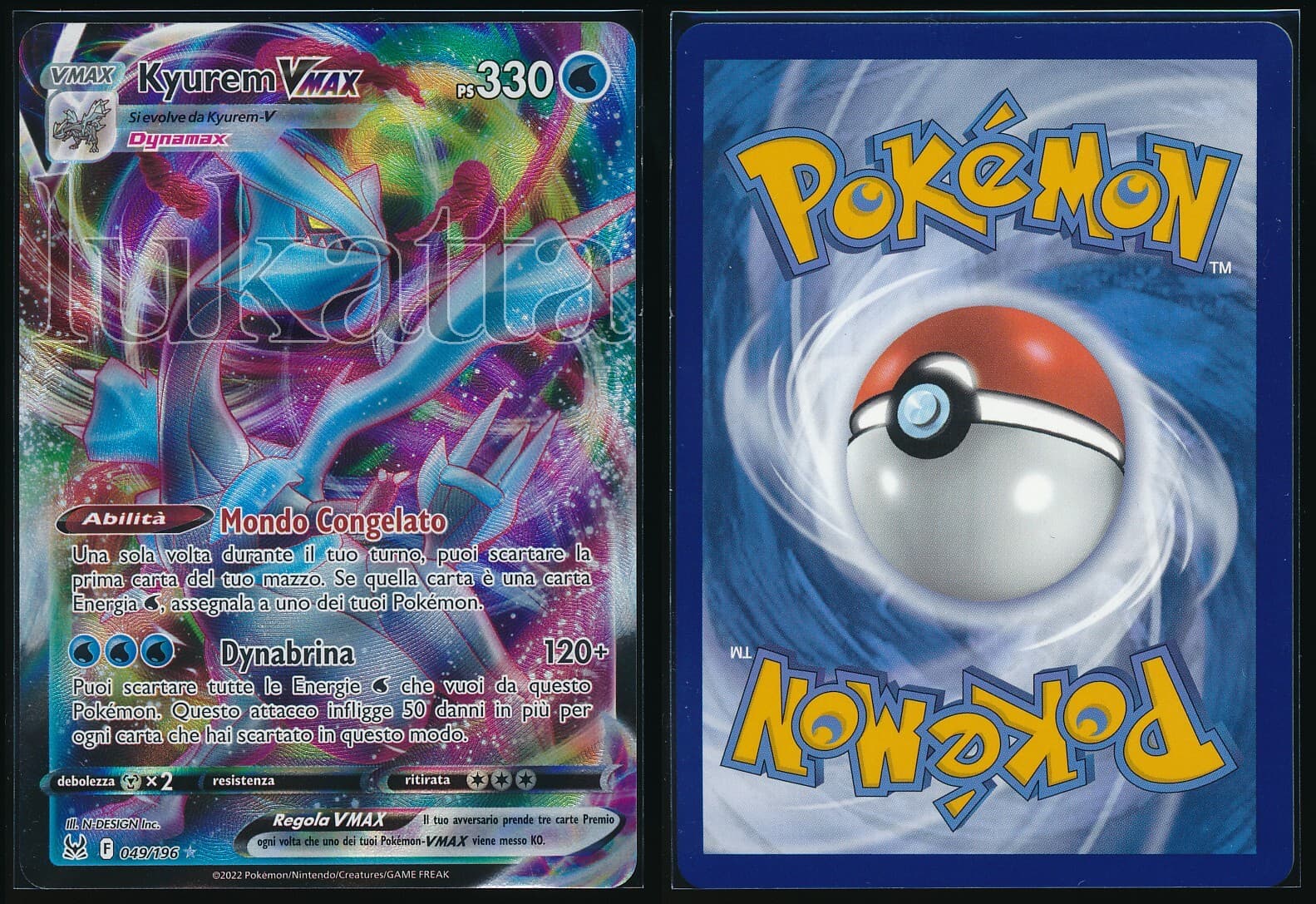 Carta Pokémon Kyurem VMAX - Origine perduta 049/196 49