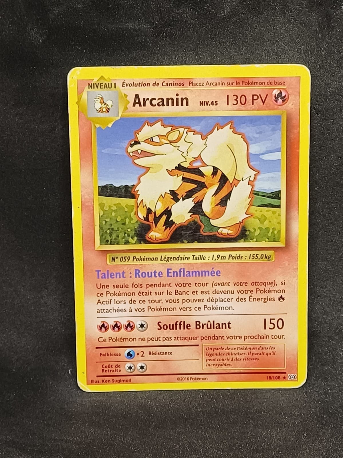 Arcanin - XY12:Evolutions - 18/108 - Carte Pokemon rare Française