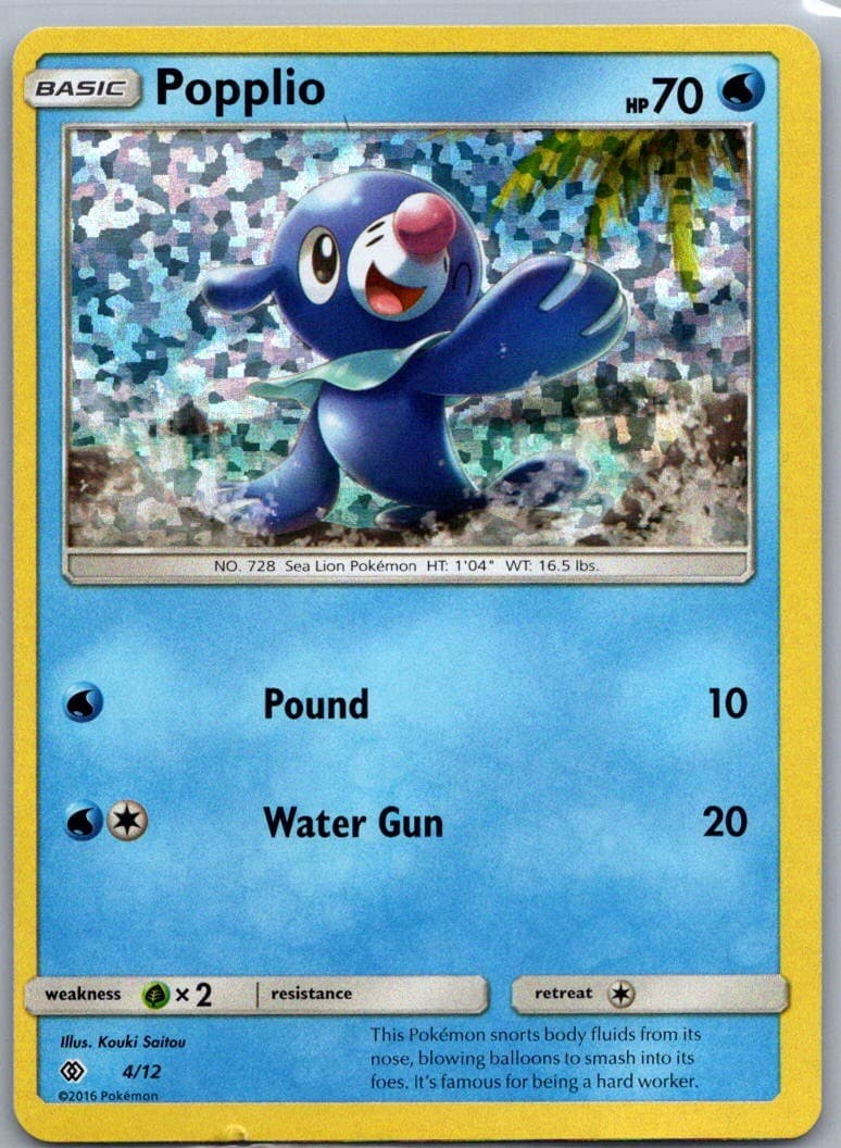 Popplio Holo Promo McDonald's Promos 2017 004/012 LP