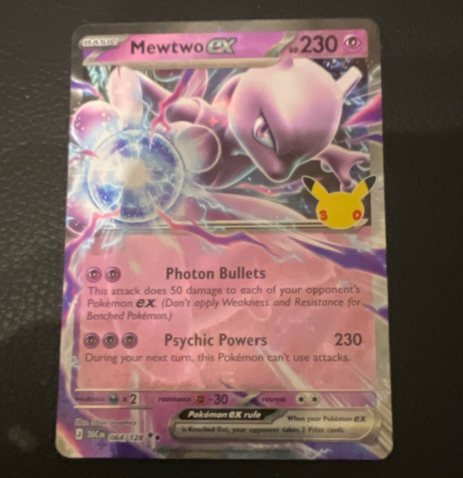 30th Celebration! Mewtwo EX 64/128