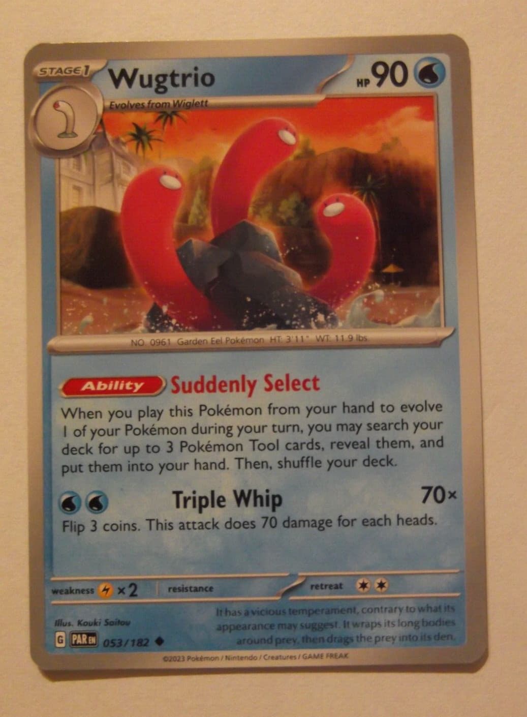 133PK053 -Wugtrio- 53/182 - Paradox Rift (PAR) - Uncommon