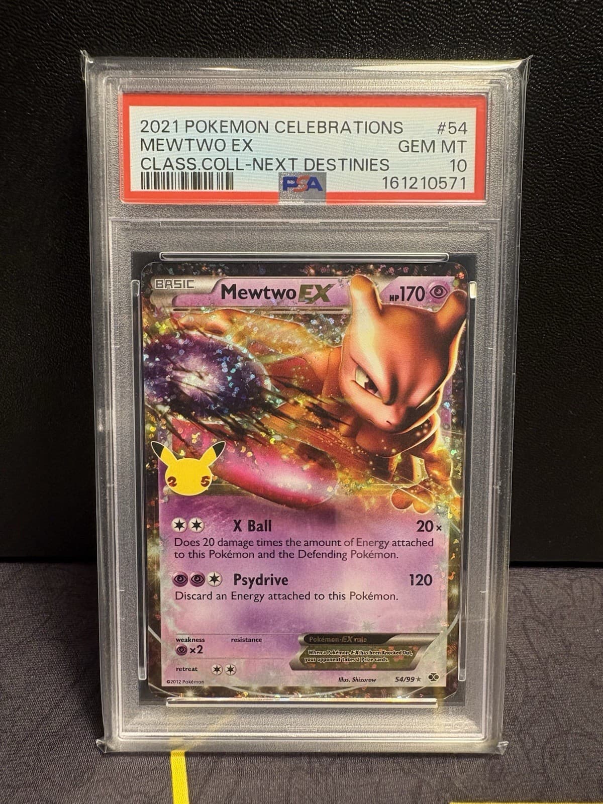 2021 Pokemon Celebrations Classic Collection - Mewtwo EX 54/99 PSA 10