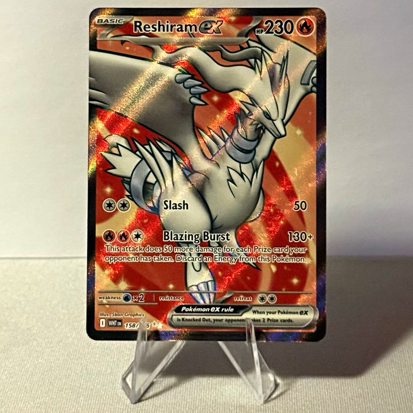 SV White Flare Reshiram EX 158/086 Holo Ultra Rare