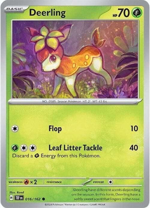 Deerling - Normal Pokemon Scarlet & Violet Temporal Forces (016/162)