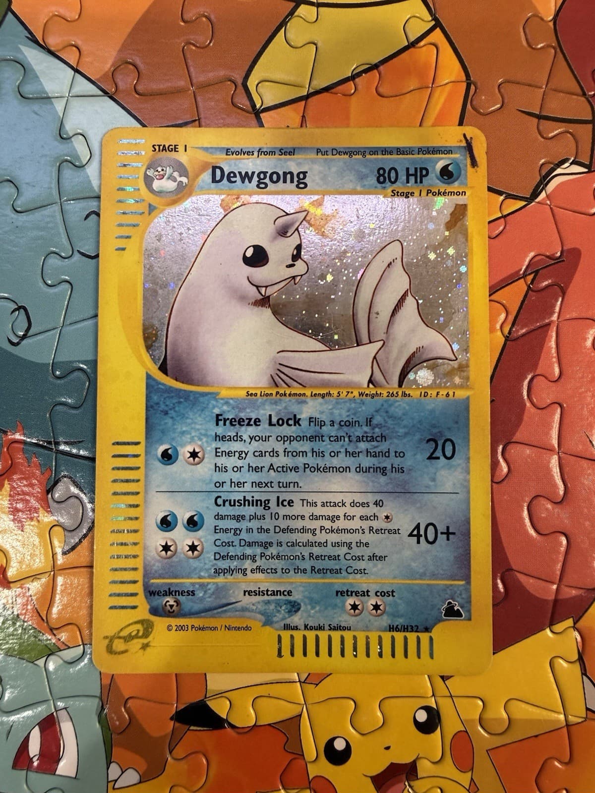 Pokémon TCG Dewgong (H6/H32) Holo Skyridge - HOLO BLEED