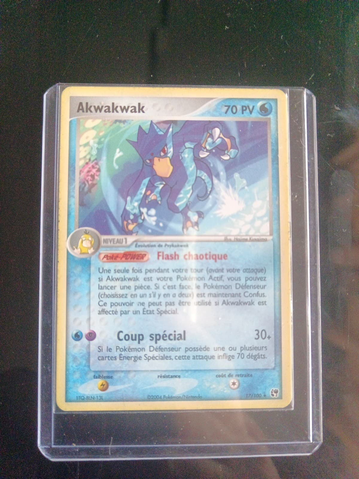 Carte Pokémon Akwakwak n° 17/100 Ex Tempête De Sable  Bloc EX  Rare FR  