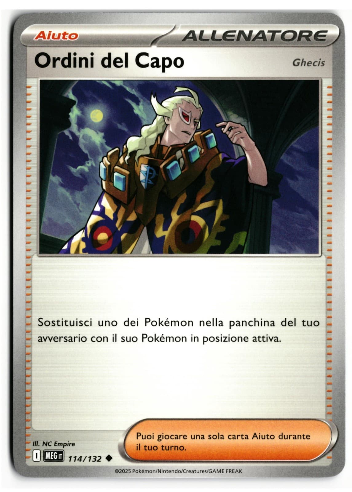Pokémon Ordini del Capo 114/132 Megaevoluzione ITA Near Mint Non Comune Italiano