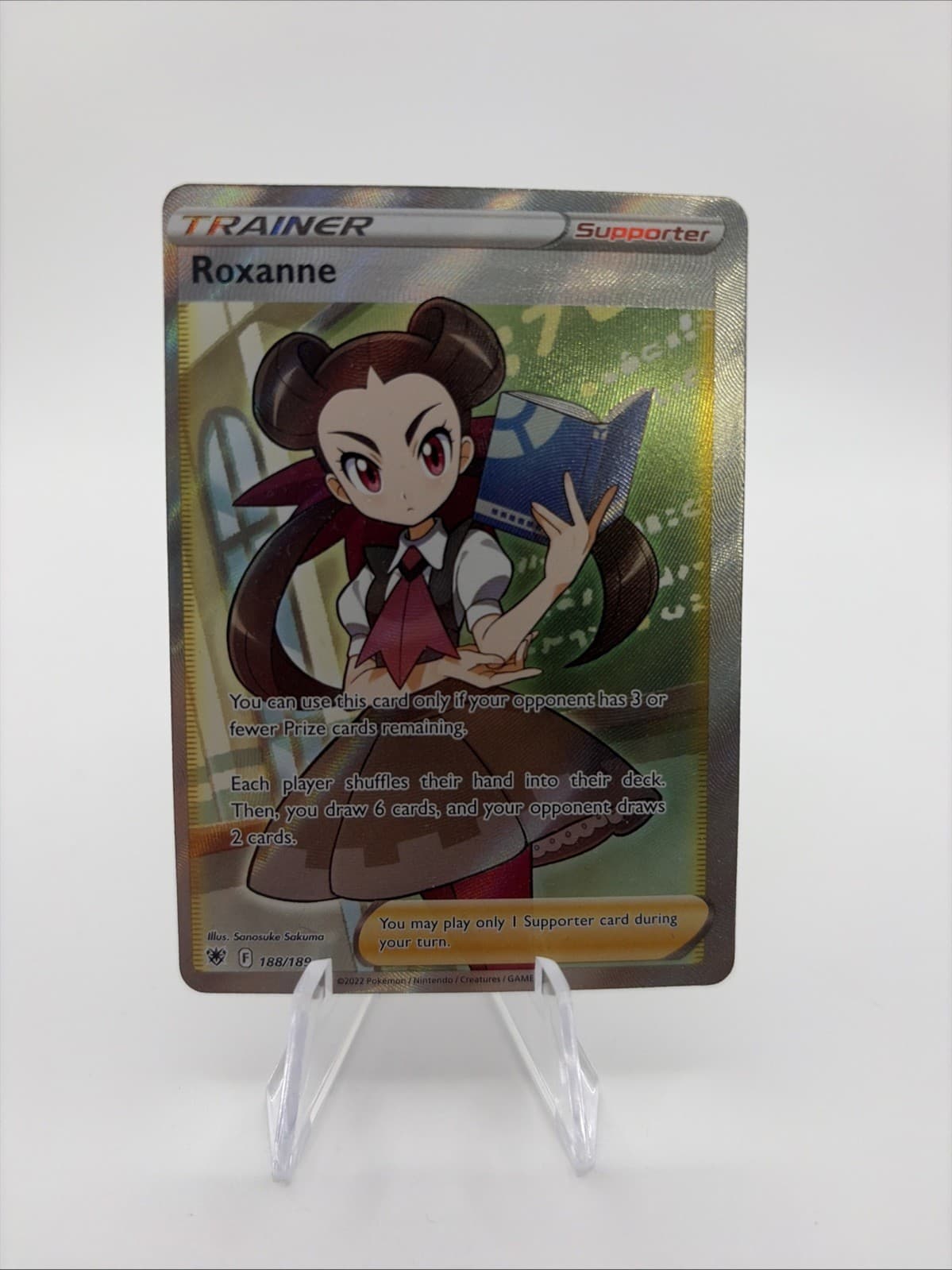 Roxanne 188/189 Astral Radiance Ultra Rare Holo Pokemon Card