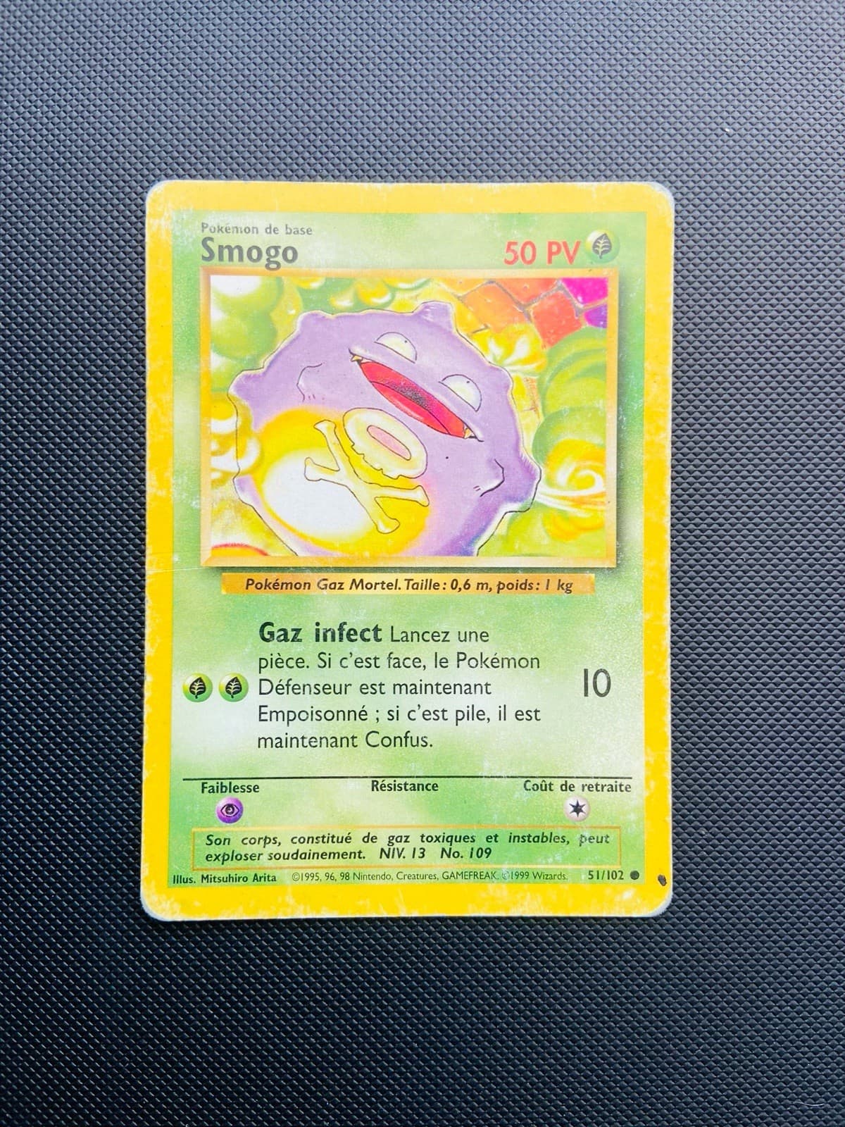 Carte Pokemon Smogo 51/102 Ed2 Set De Base Edition 2 Wizards FR