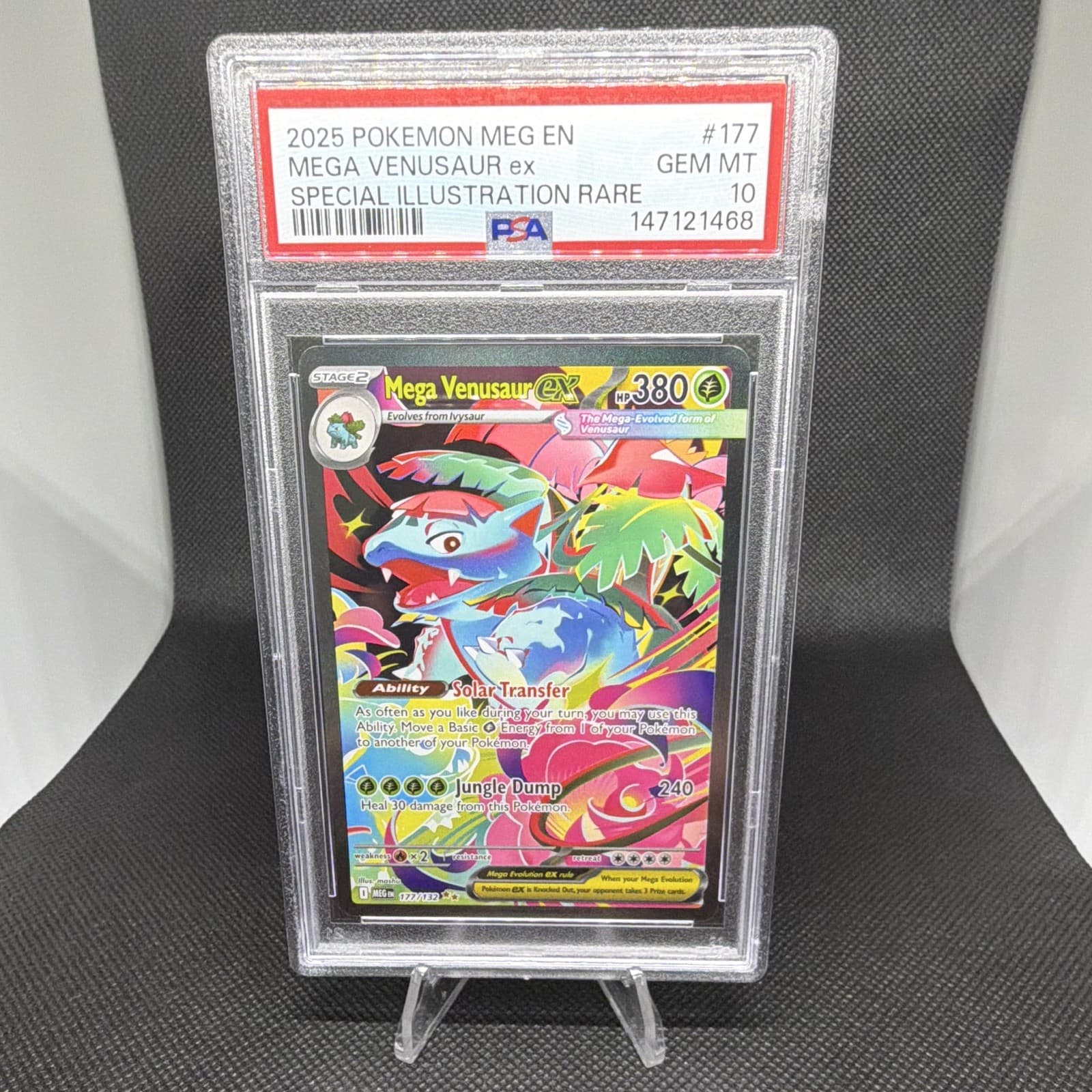Pokemon TCG Mega Venusaur ex Special Illustration Rare Holo 177/132 PSA 10