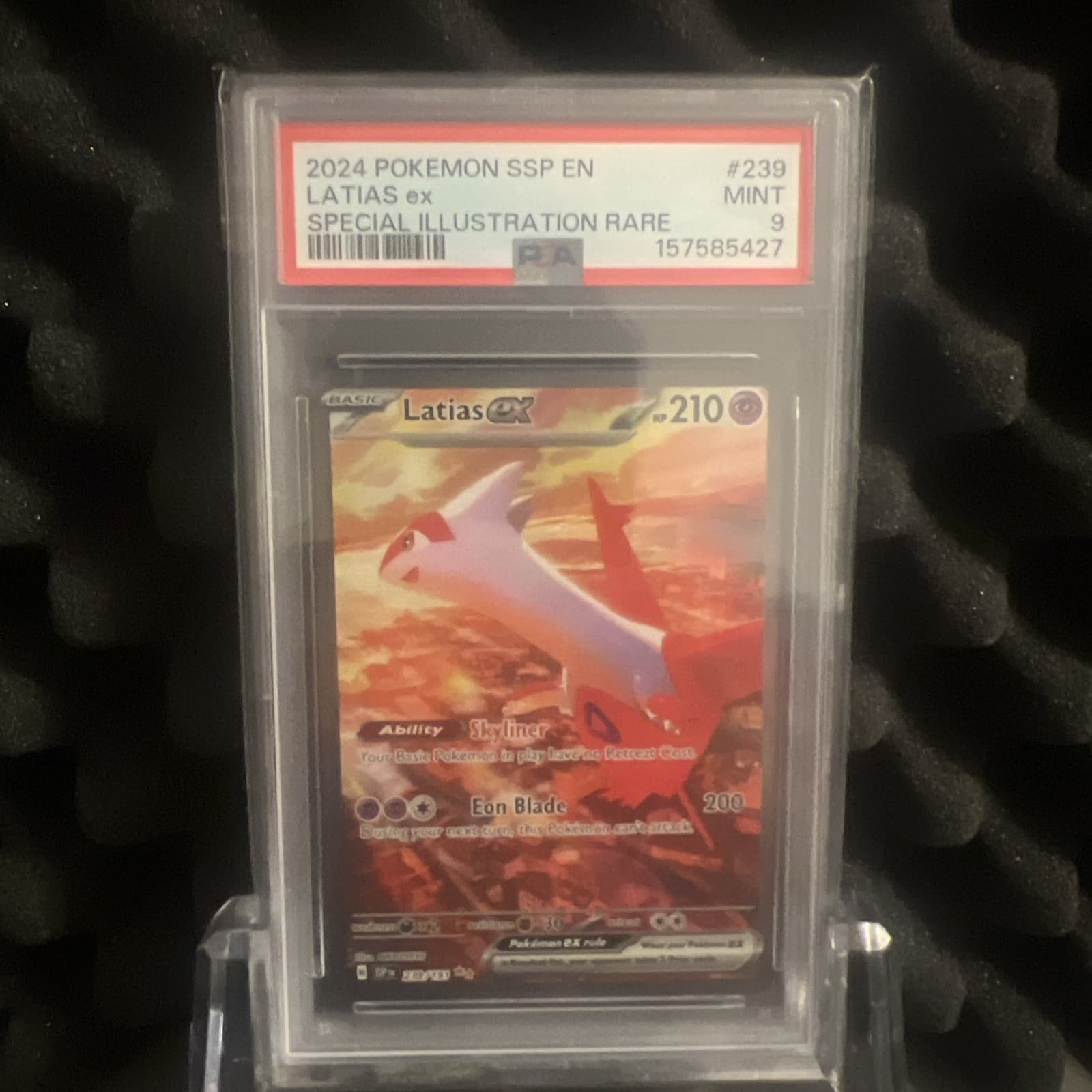 Pokemon 2024 Latias ex 239/191🔥Special Illustration Rare Surging Sparks🔥PSA 9