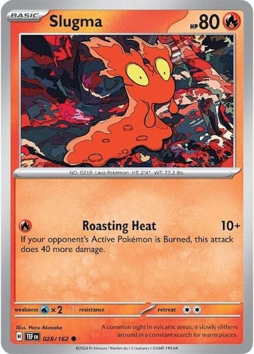 Slugma - Normal Pokemon Scarlet & Violet Temporal Forces (028/162)