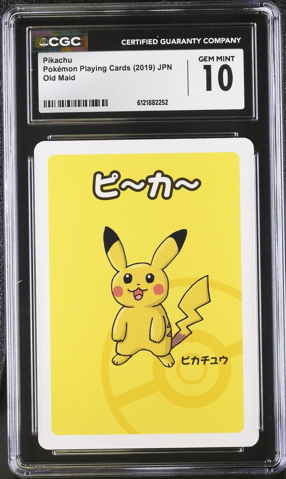 2019 Pikachu Old Maid Jpn CGC 10 Gem Mint