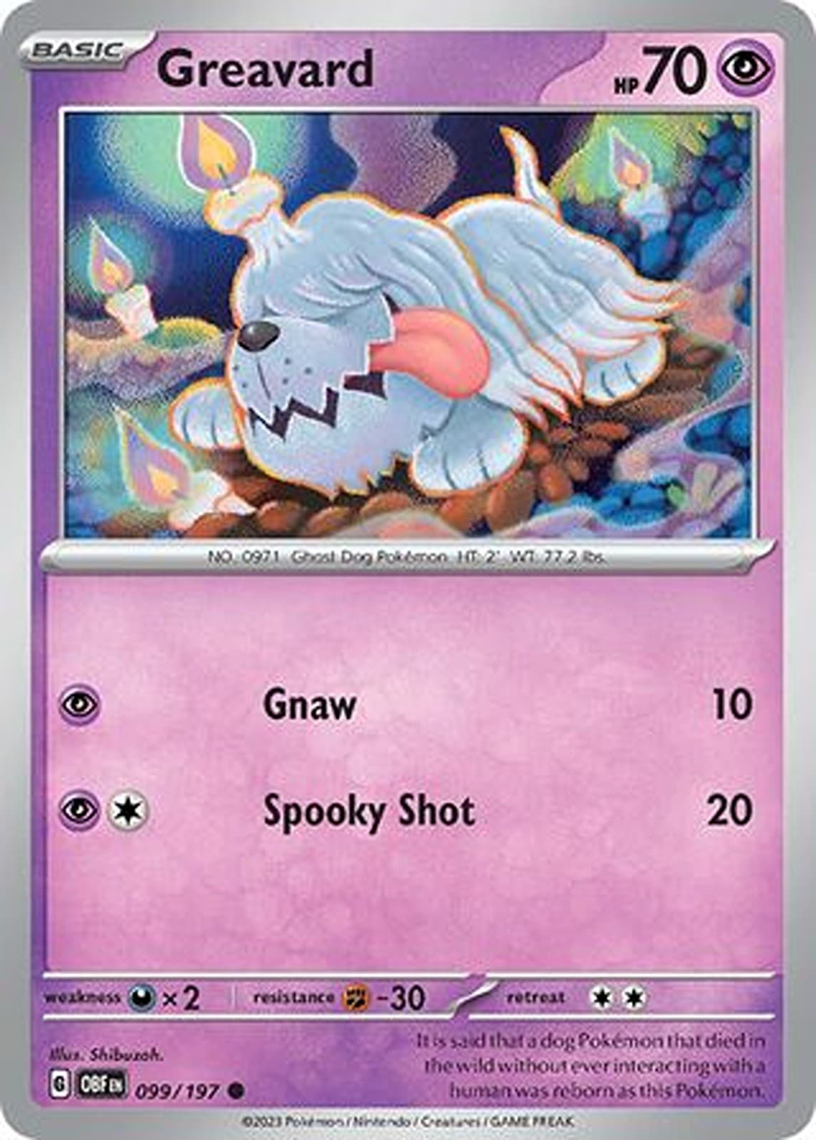 Greavard 099/197 Obsidian Flames Regular