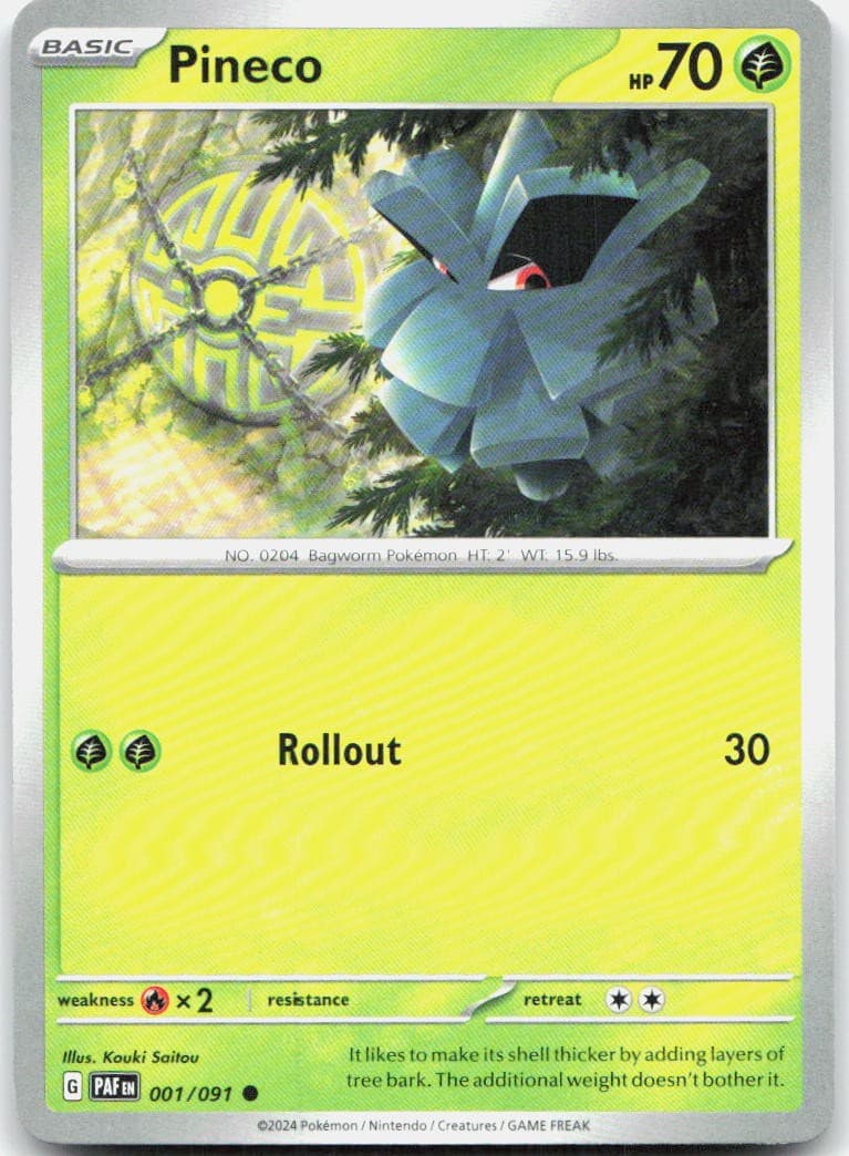 Pineco 001/198 1 SV01 Scarlet & Violet Base Set C NM English Pokémon