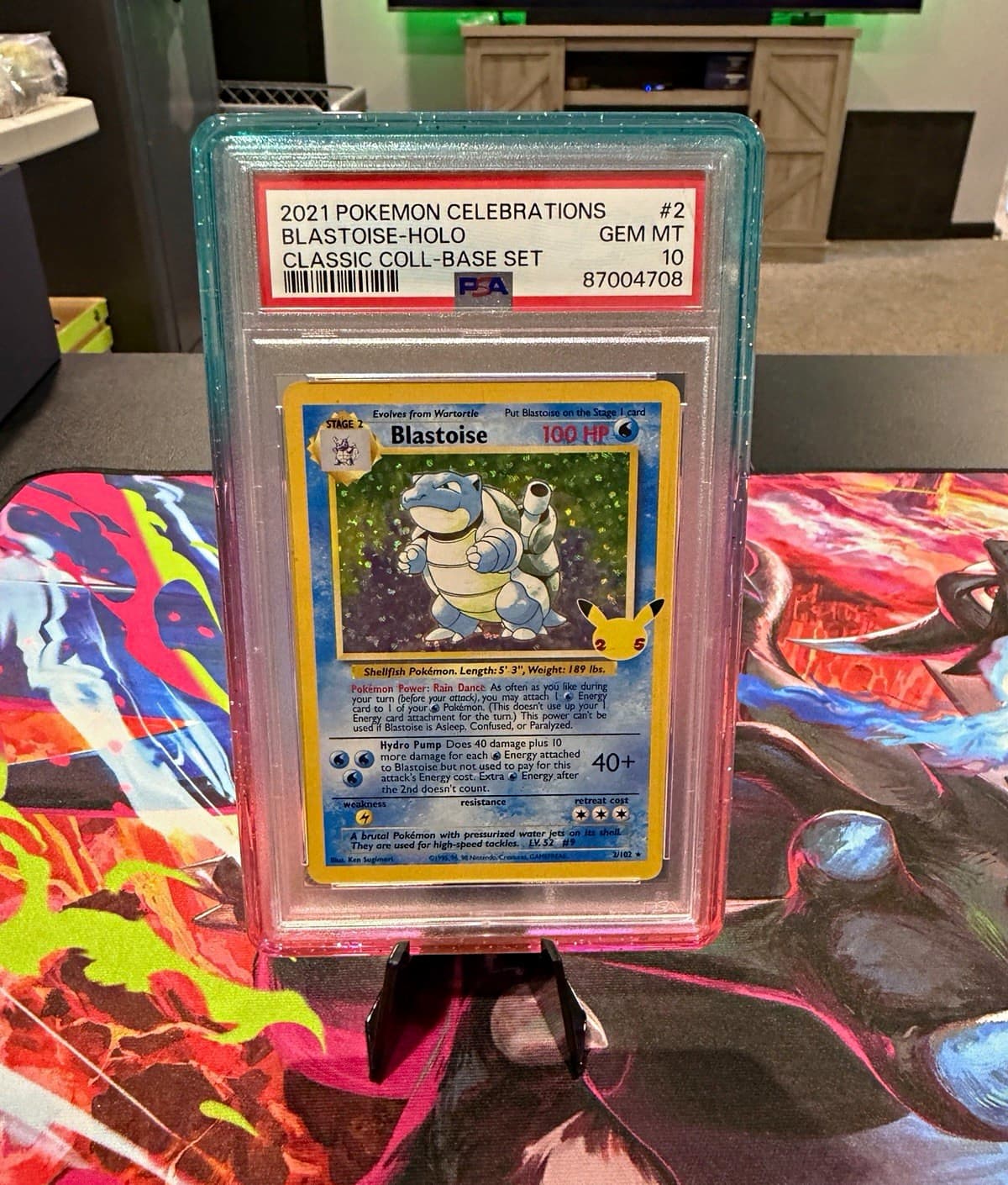 Pokemon Celebrations Classic Collection Blastoise Holo 2/102 2021 PSA 10