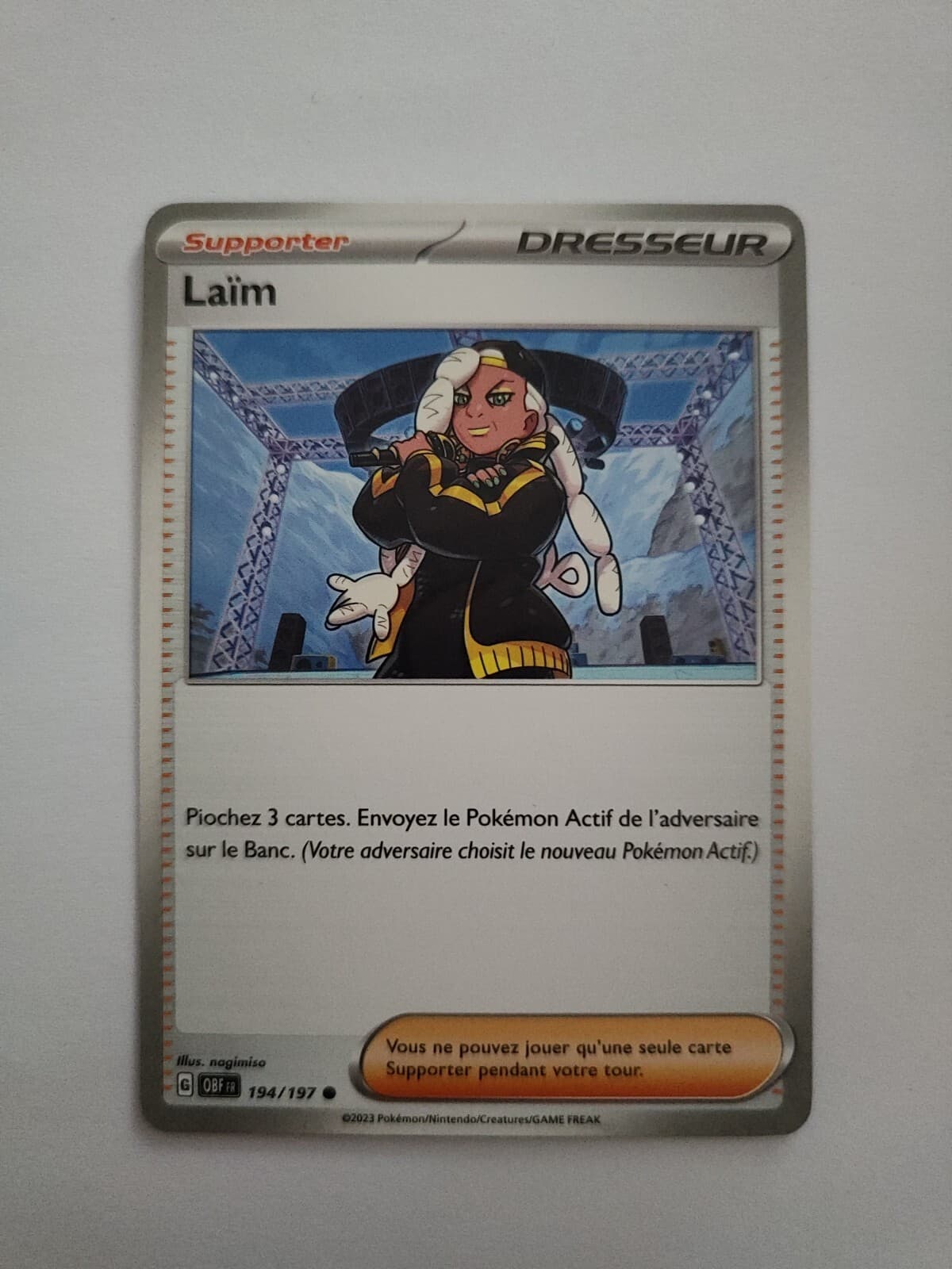 Carte Pokémon - Laïm 194/197 - Flammes obsidiennes EV03