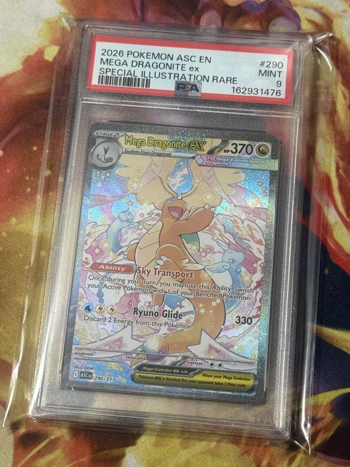 2026 Pokemon Ascended Heroes Mega Dragonite ex 290/217 SIR PSA 9.