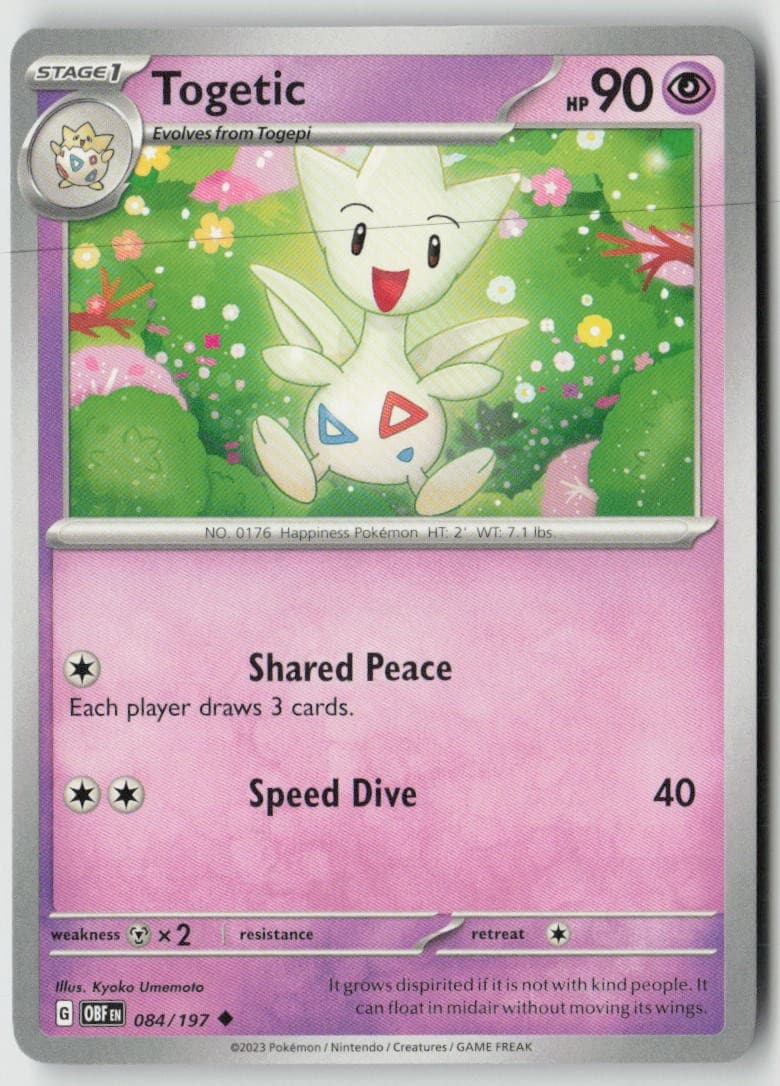 Obsidian Flames Togetic 084/197 NM