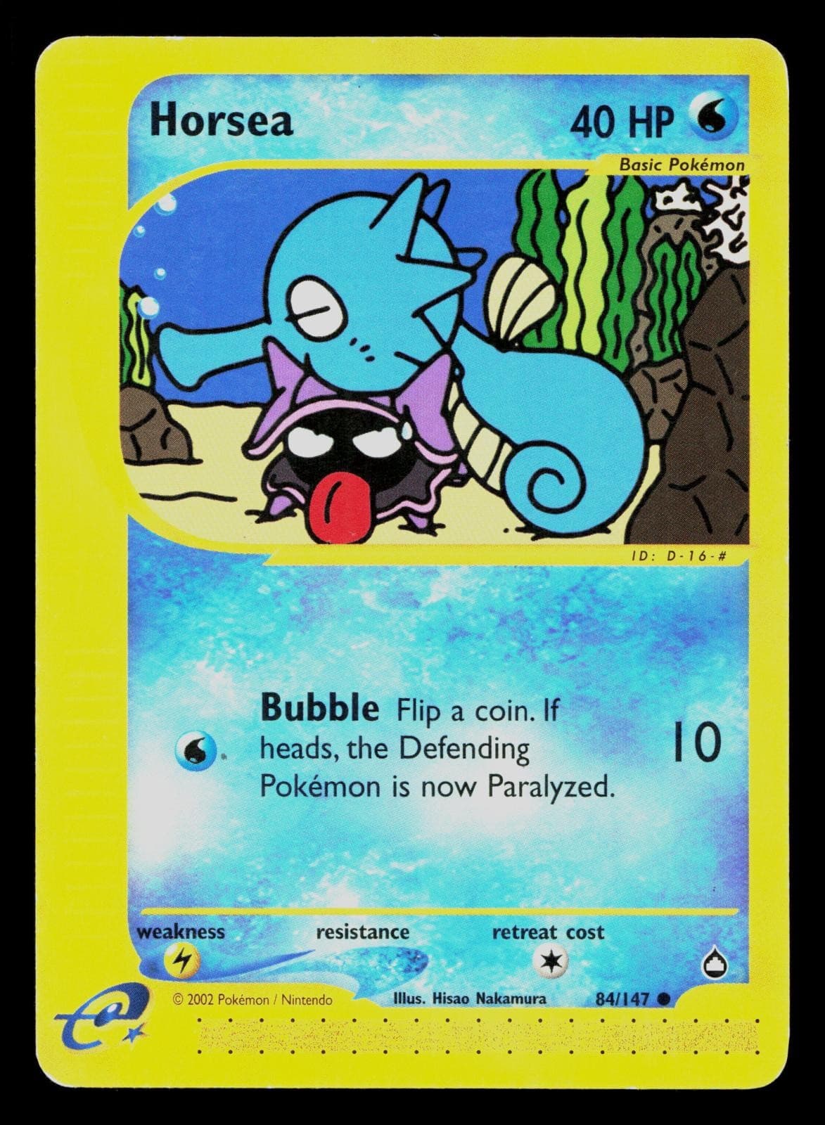 HORSEA 84/147 COMMON AQUAPOLIS POKEMON MP