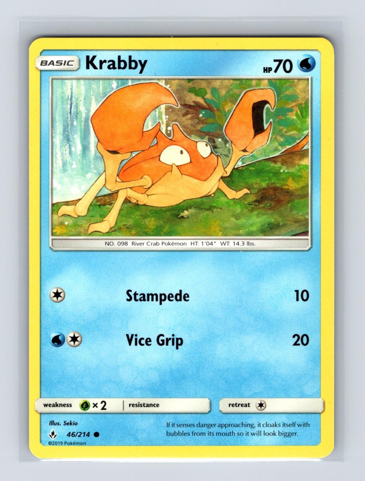 Krabby 46/214 C Pokemon Unbroken Bonds NM/M