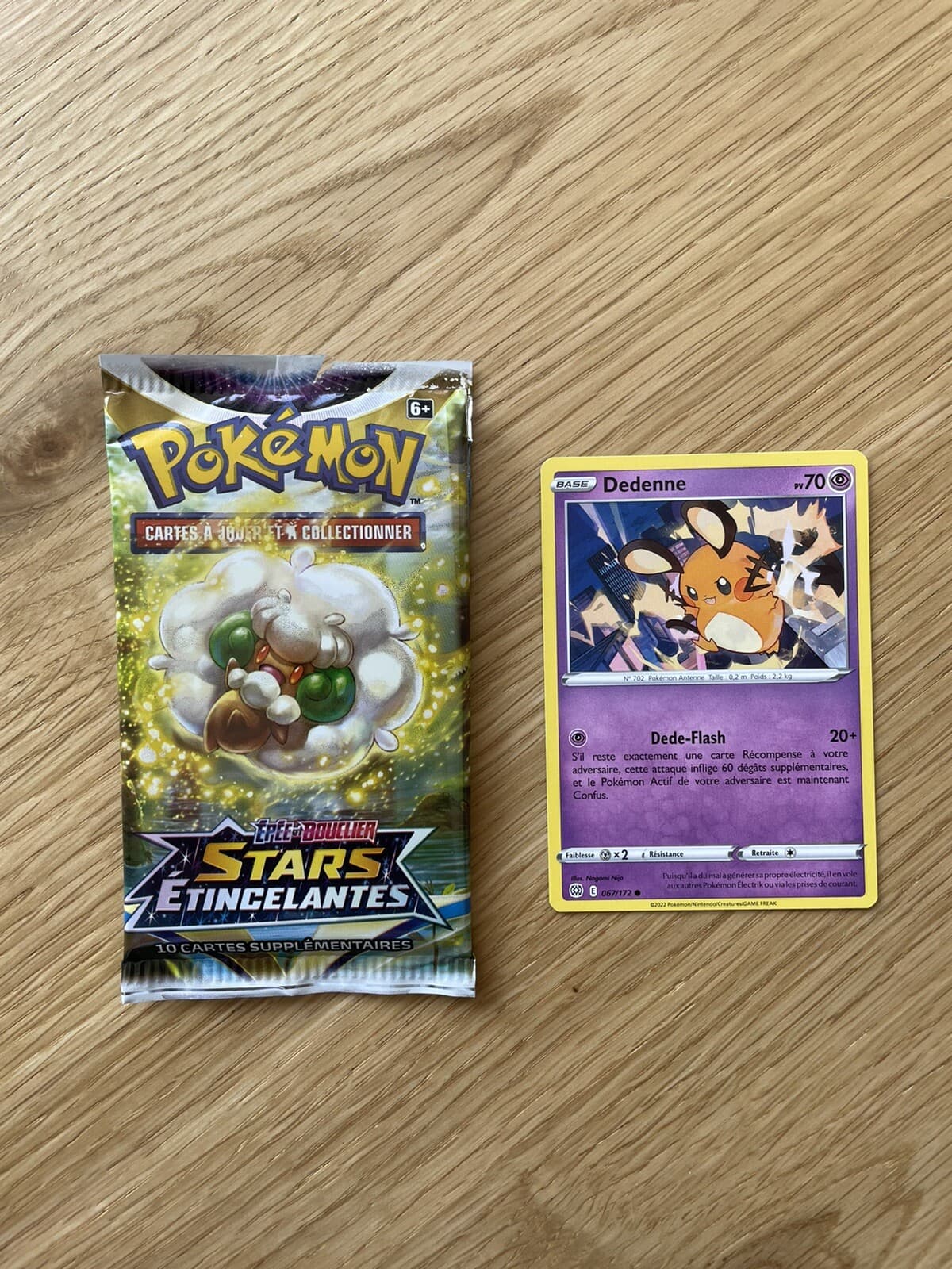 Dedenne 067/172 Carte Pokemon EB09 Stars Étincelantes 67 Neuve FR