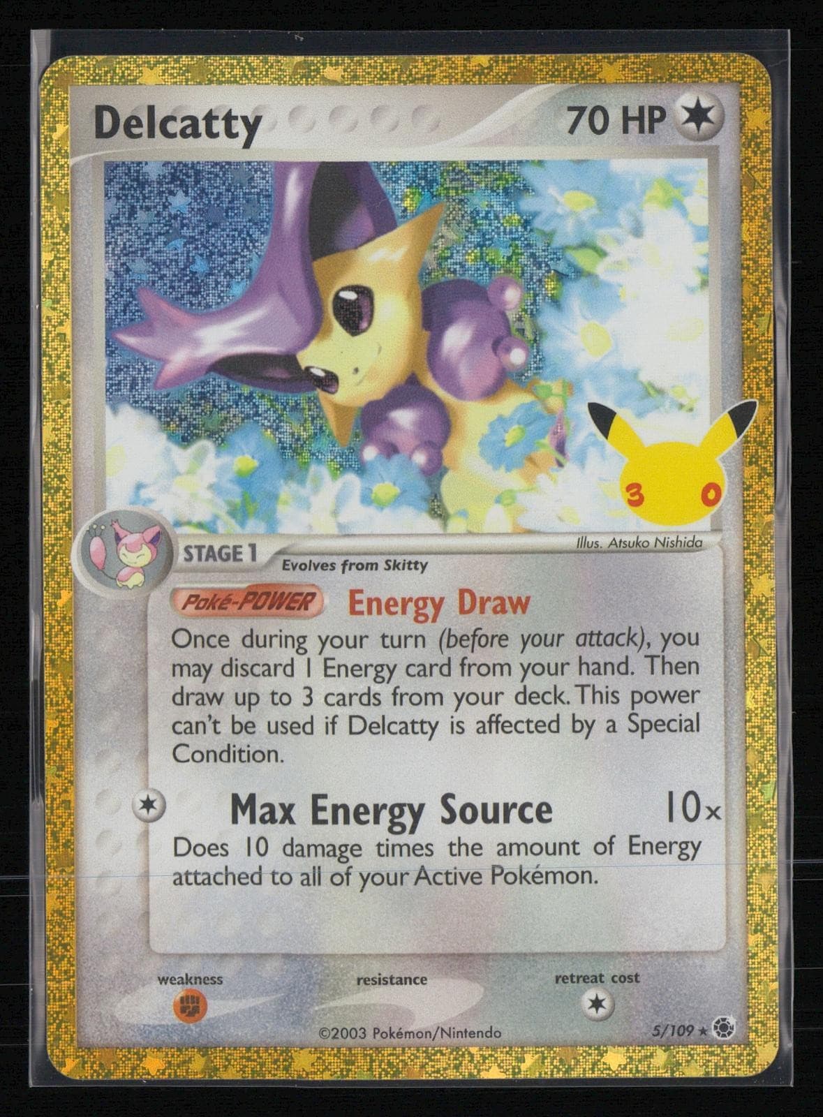 Delcatty 5/109 Holo ME: 30th Celebration Classic Collection Pokemon NM