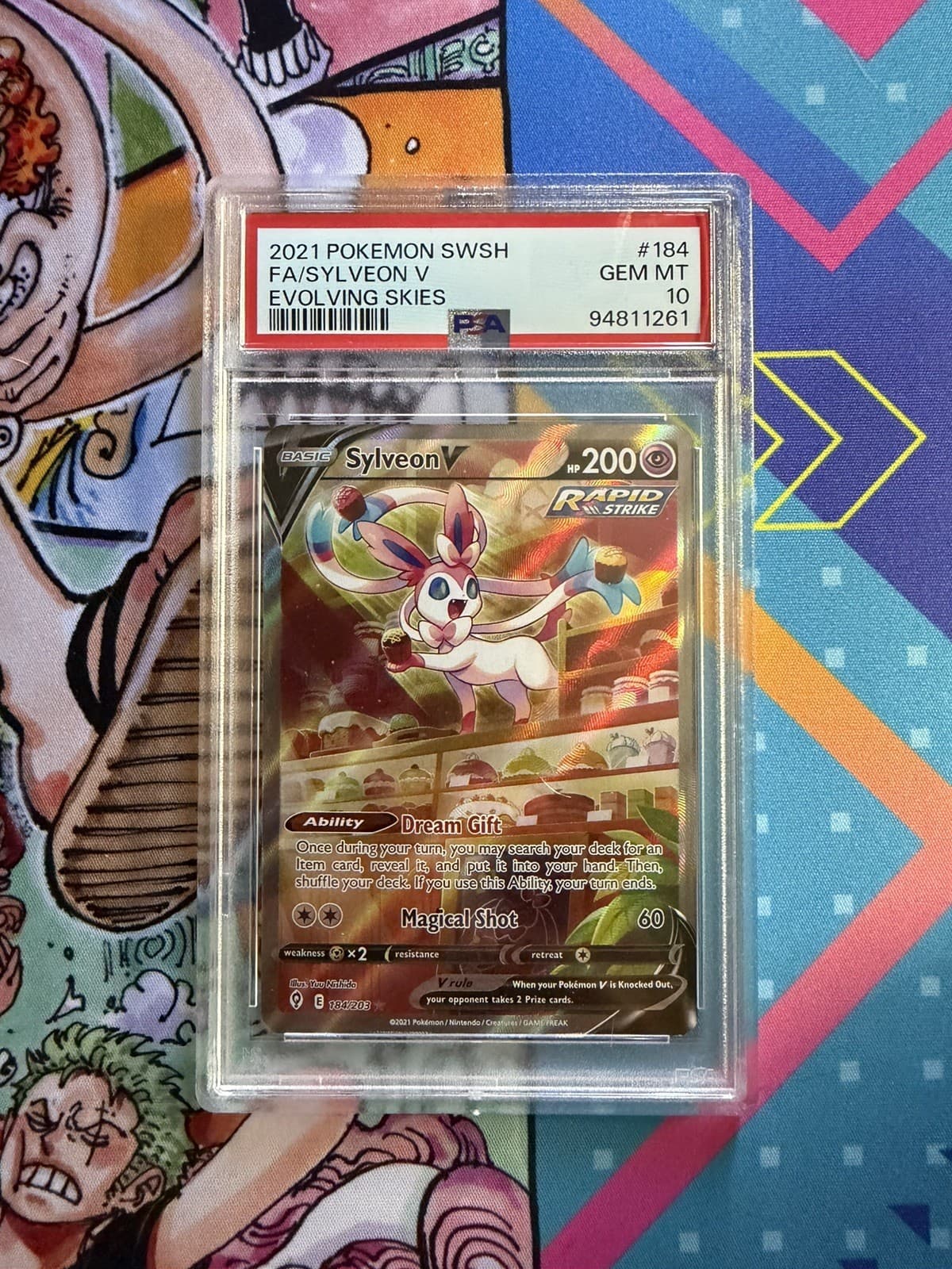 Sylveon V PSA 10 Alt Art Evolving Skies 184/203 Pokemon Card Holo Rare 2021